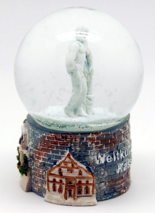 Souvenir Schneekugel Weltkulturerbe Kassel - Sonderpreis Luftblase - Schneekugelhaus