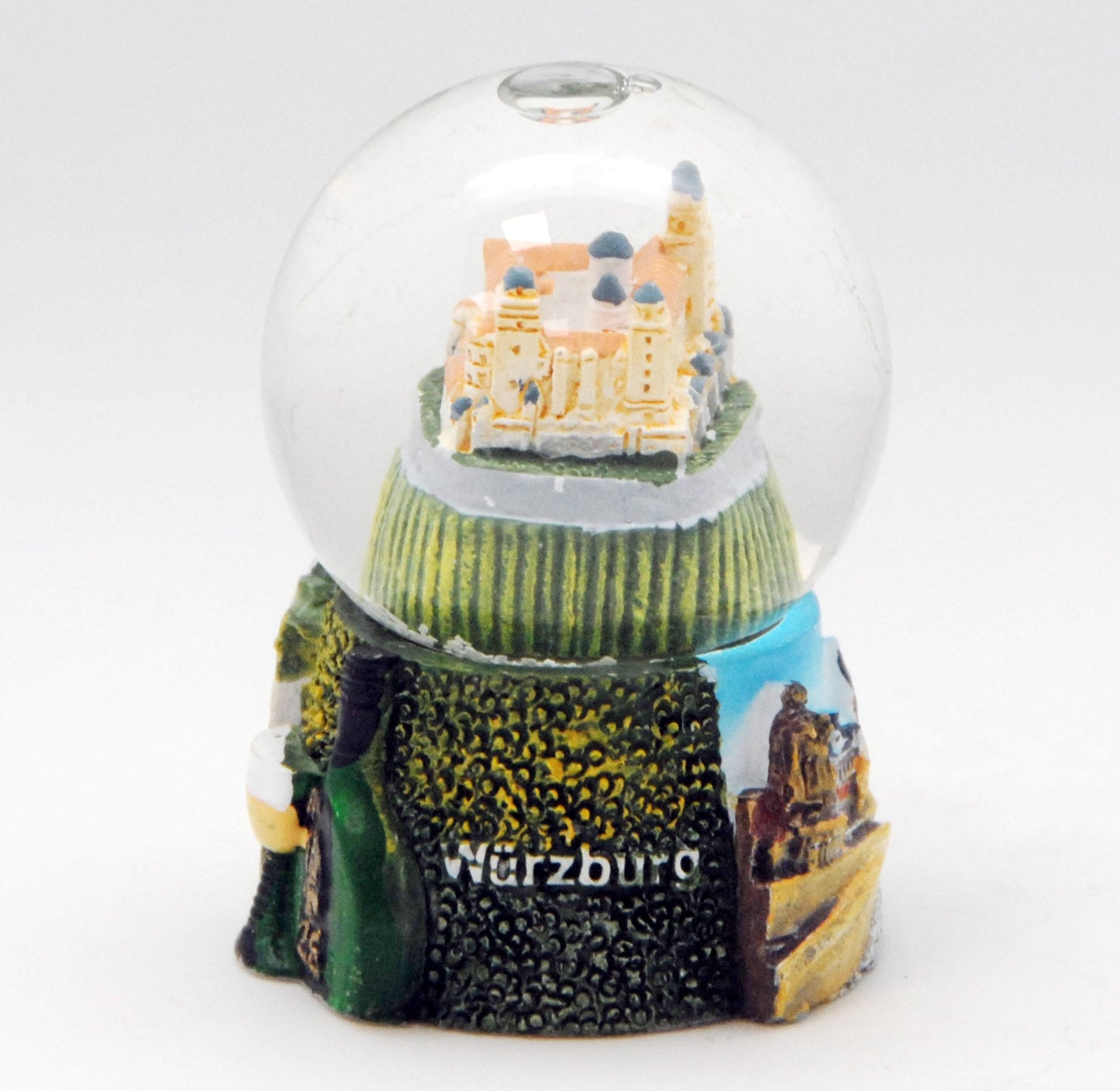 Souvenir Schneekugel Würzburg Festung Marienberg 45mm mit Luftblase - Schneekugelhaus