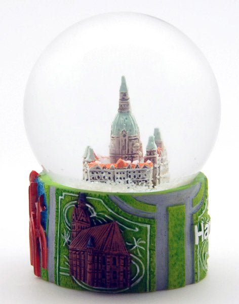 Souvenirschneekugel Hannover Rathaus - Luftblase - Schneekugelhaus