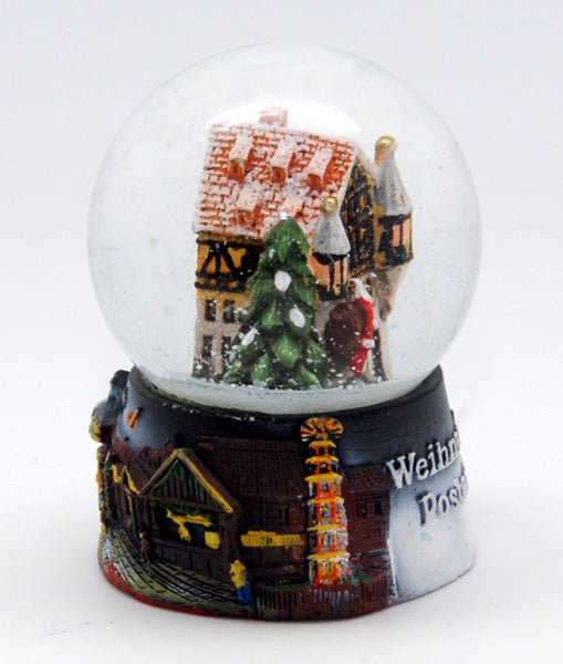 Souvenirschneekugel Weihnachtspostamt - Luftblase - Schneekugelhaus