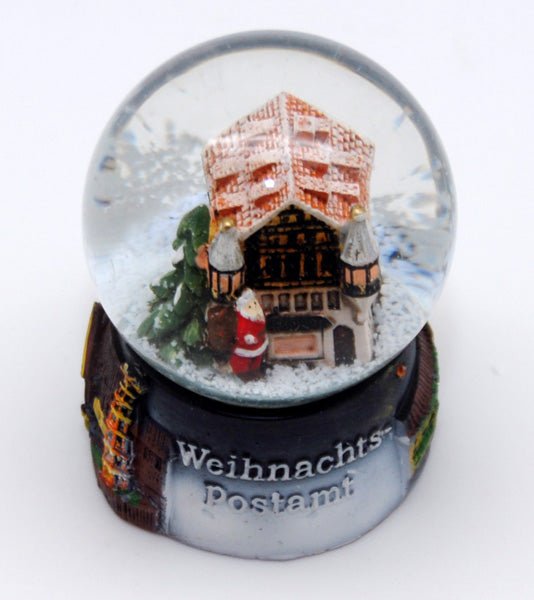 Souvenirschneekugel Weihnachtspostamt - Luftblase - Schneekugelhaus