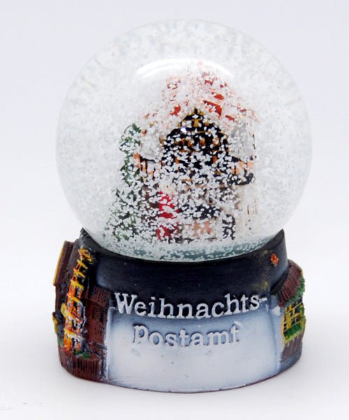 Souvenirschneekugel Weihnachtspostamt - Luftblase - Schneekugelhaus