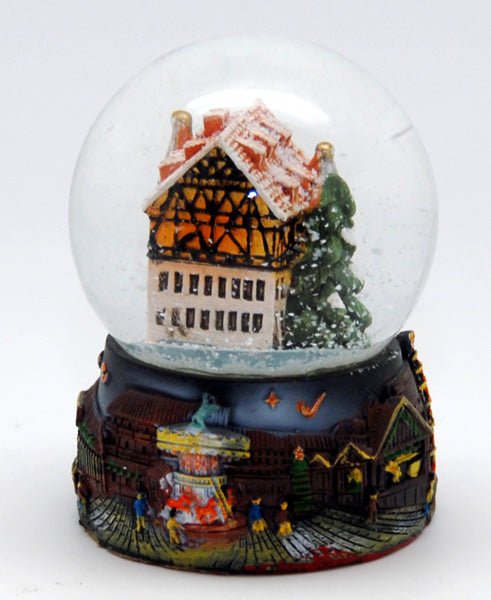 Souvenirschneekugel Weihnachtspostamt - Luftblase - Schneekugelhaus