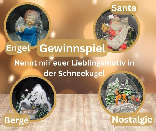 Gewinnspiel bei Facebook & Instagram - Schneekugelhaus