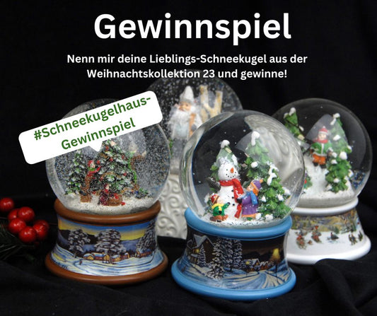 Gewinnspiel bei Instagram und Facebook - Schneekugelhaus