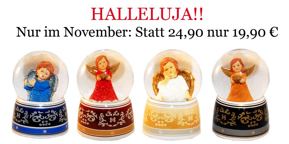 Halleluja - Engel zum Sonderpreis - Schneekugelhaus