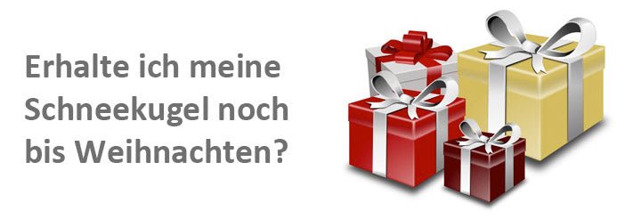 Kommt das Paket noch rechtzeitig bis Weihnachten? - Schneekugelhaus