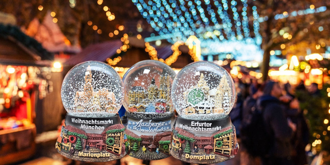 Neue Weihnachtsmarkt-Schneekugeln für Erfurt, München und Aachen - Schneekugelhaus