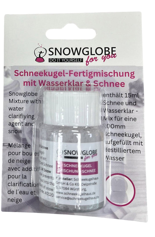 Schneekugeln füllen leicht gemacht: Neue Fertigmischung - Schneekugelhaus