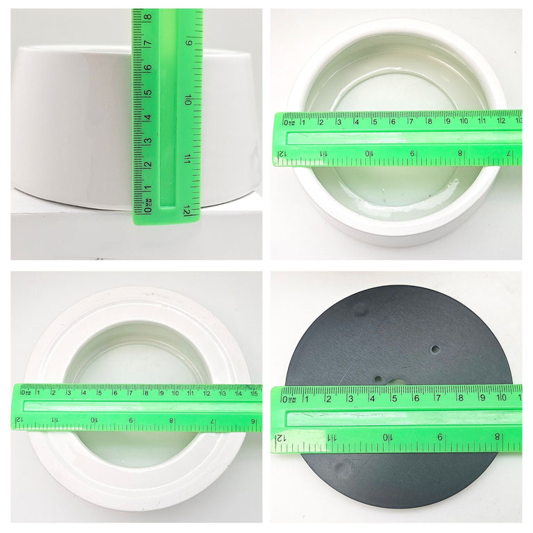 DIY-Komplett-Bastelset für Glas-Schneekugel 150x200mm mit Schnee, Glitzer, Wasserklar & Kleber