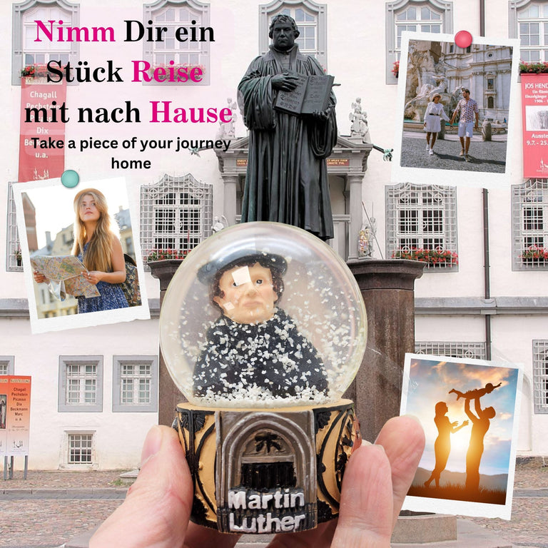 Souvenir Schneekugel Martin Luther - Schneekugelhaus