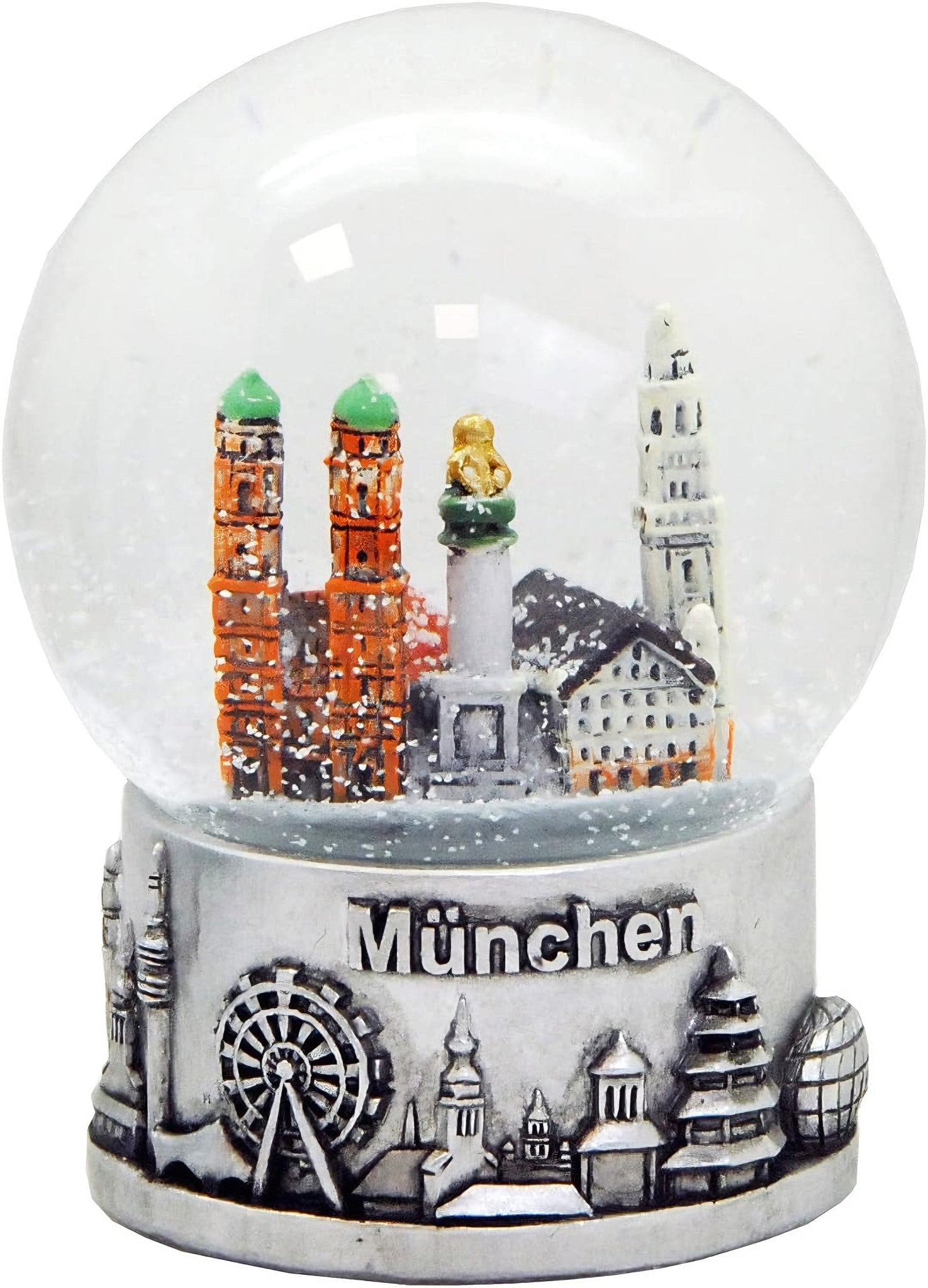 Souvenir Schneekugel München Skyline 80mm - Schneekugelhaus