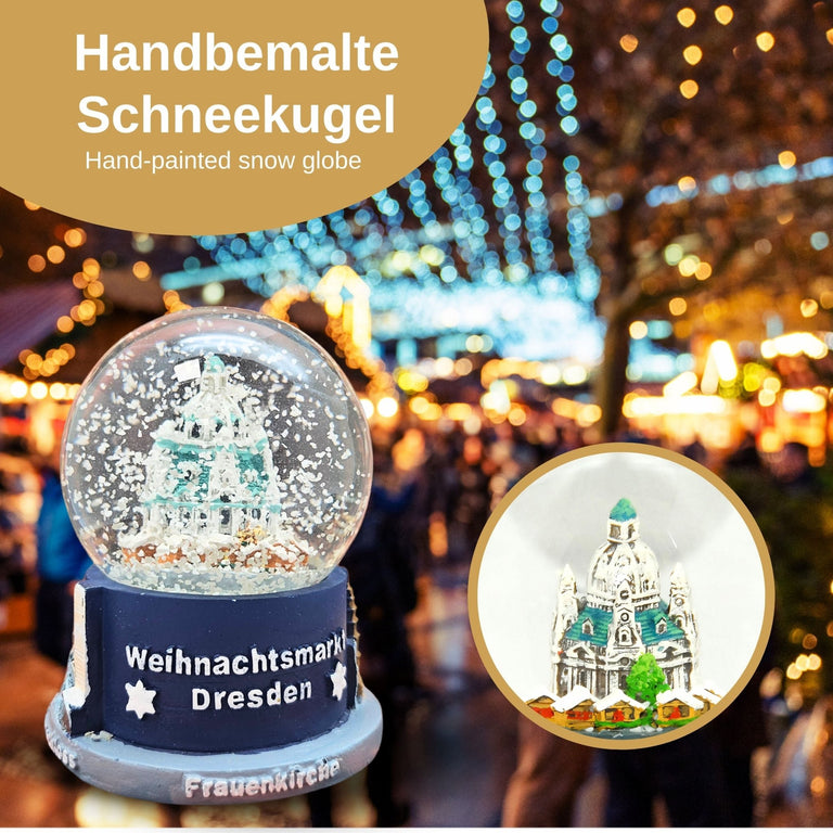Souvenir Schneekugel Weihnachtsmarkt Dresden - Schneekugelhaus