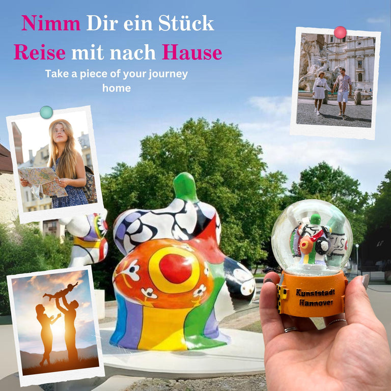 Souvenirschneekugel Hannover Nanas - Schneekugelhaus