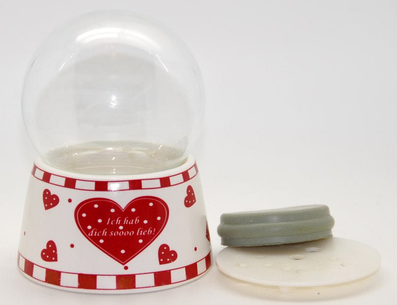 100mm-Do-it-Yourself Schneekugel mit Sockel so lieb für Spieluhr - Schneekugelhaus