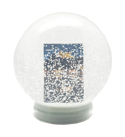 100mm Glas mit Fotoeinsatz für eine Foto-Schneekugel - Schneekugelhaus