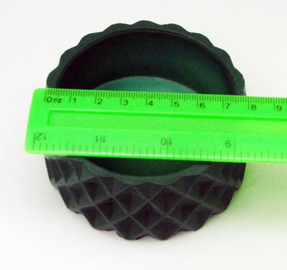 100mm Polyresin Sockel dunkelgrün rund kubische Form für DIY-Schneekugel - Schneekugelhaus