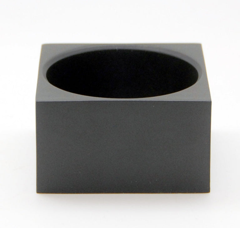 100mm Polyresin Sockel schwarz eckig für DIY-Schneekugel - Schneekugelhaus