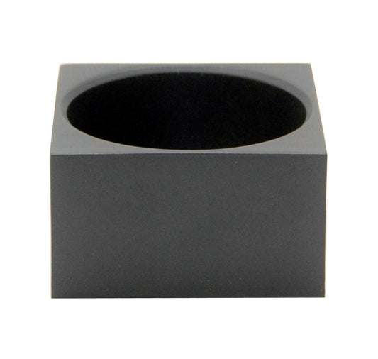 100mm Polyresin Sockel schwarz eckig für DIY-Schneekugel - Schneekugelhaus