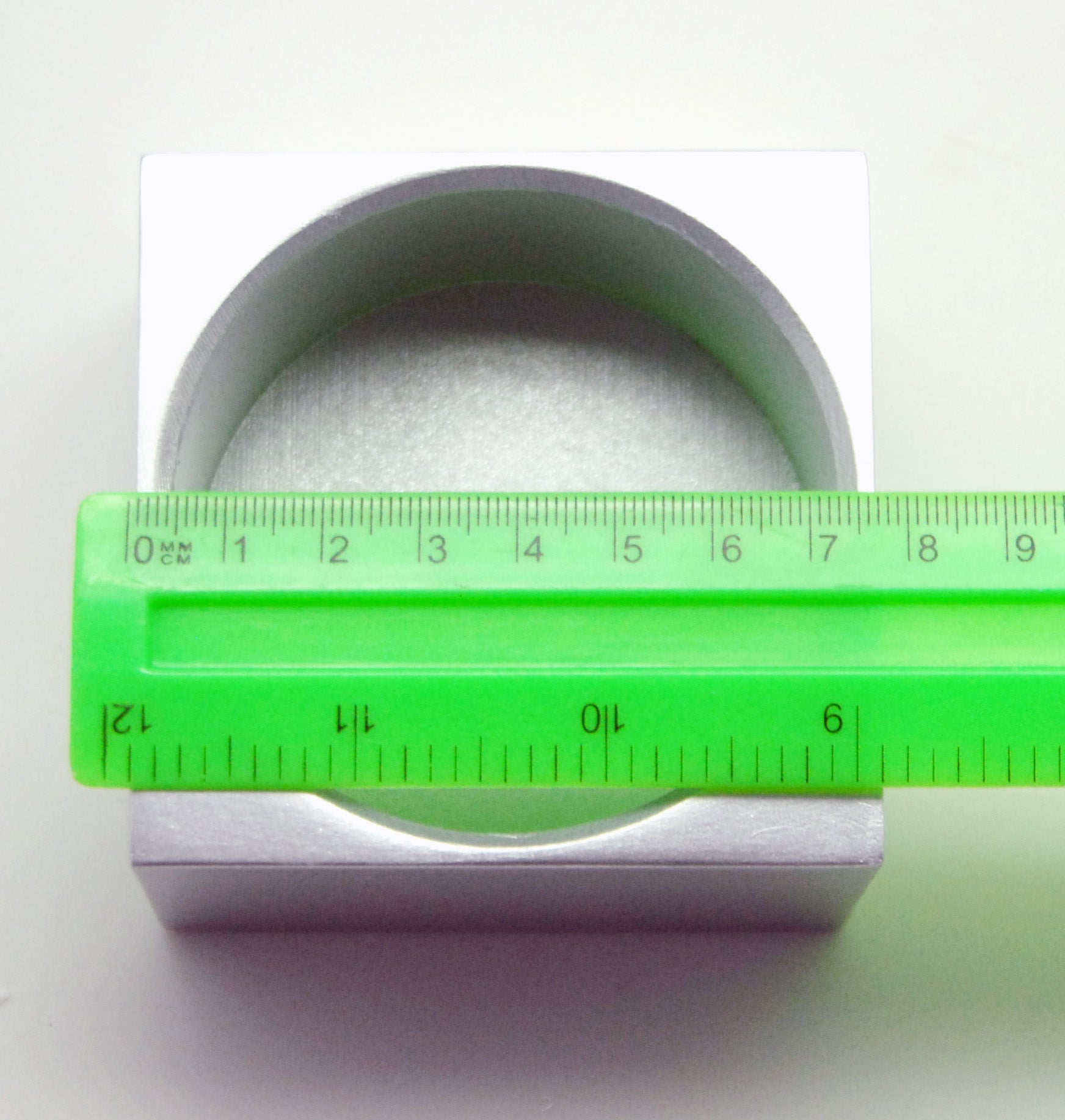 100mm Polyresin Sockel silber eckig für DIY-Schneekugel - Schneekugelhaus