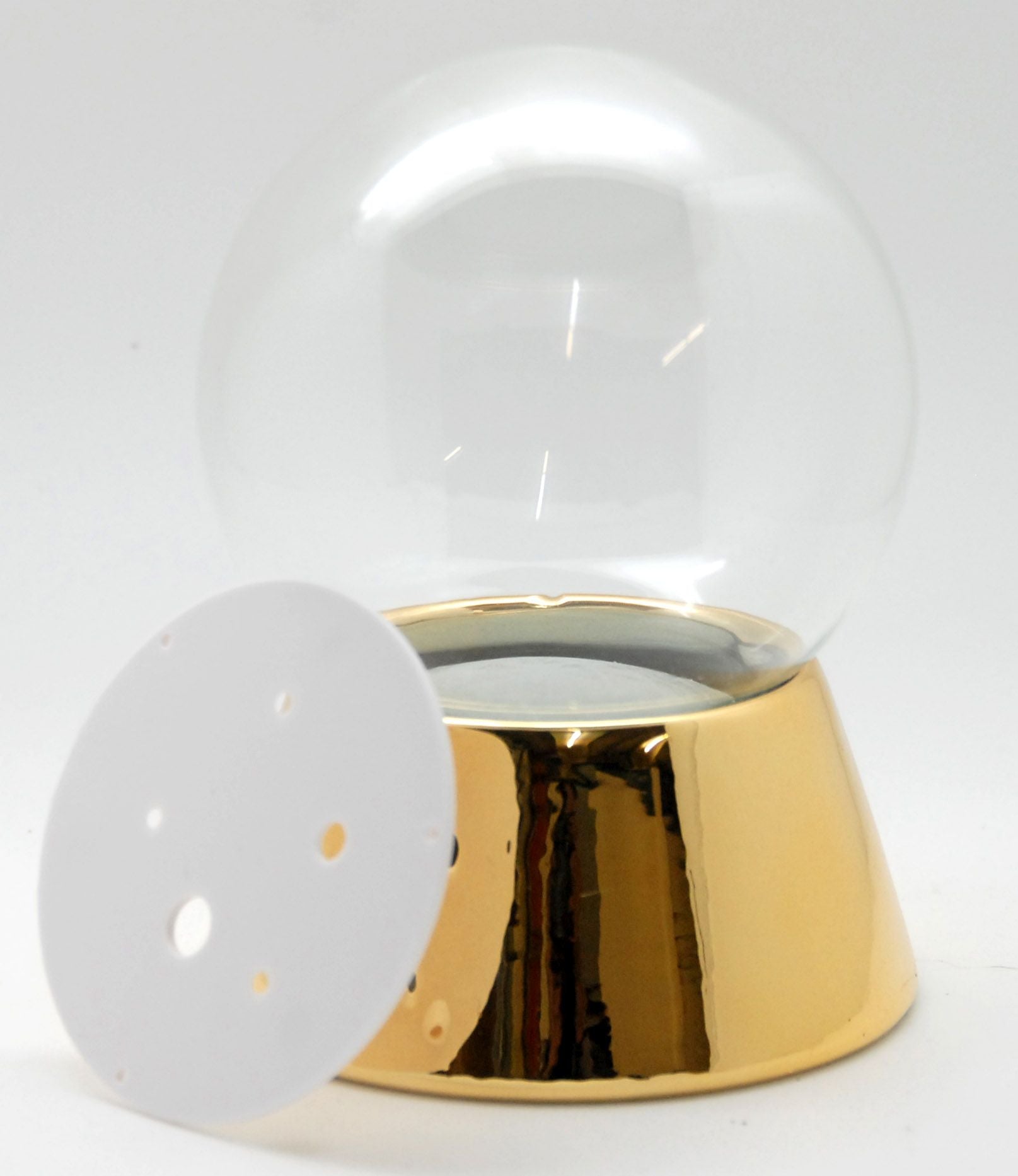 120mm DIY-Schneekugel Bastelset gold - Schneekugelhaus