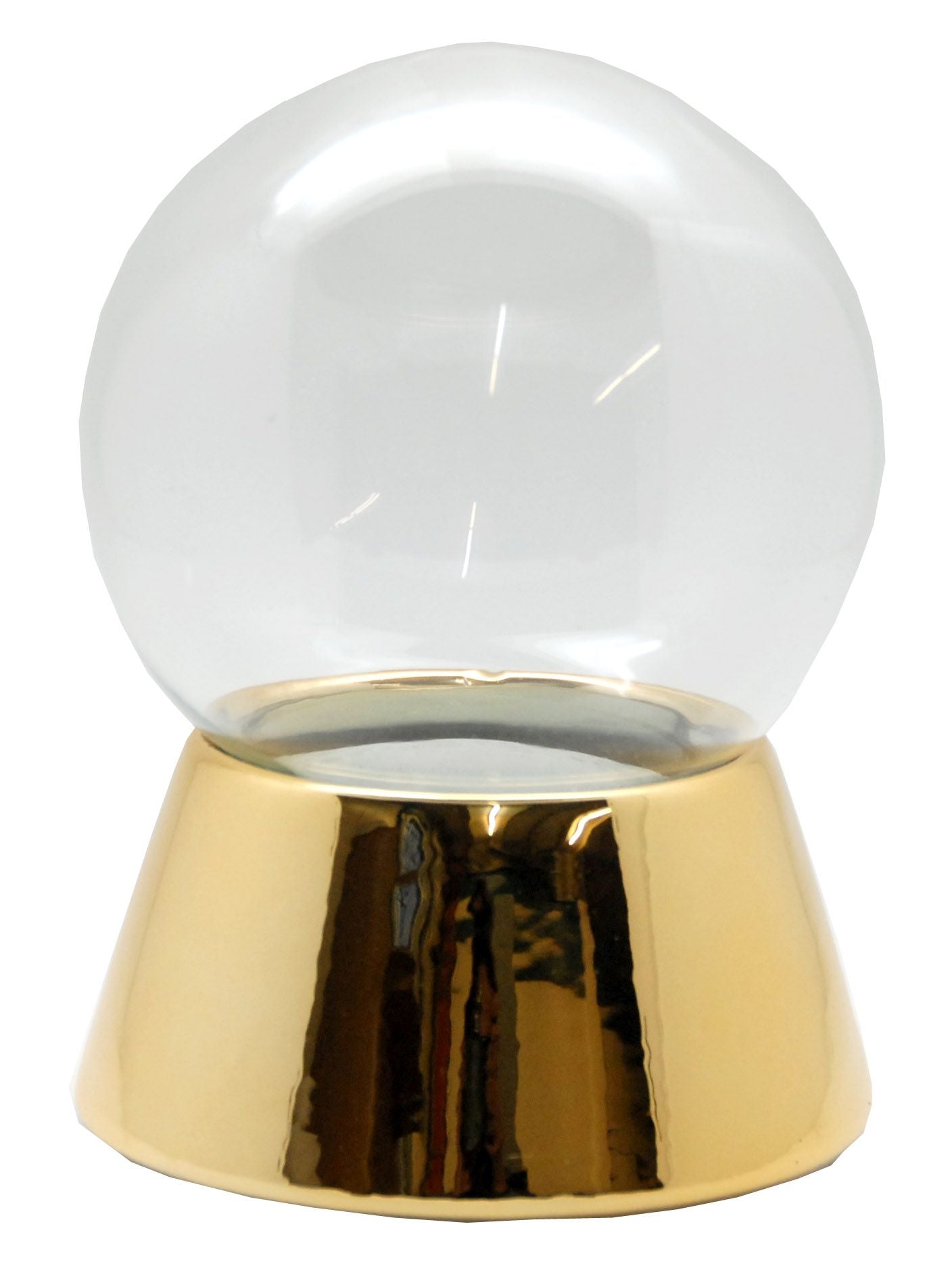 120mm DIY-Schneekugel Bastelset gold - Schneekugelhaus