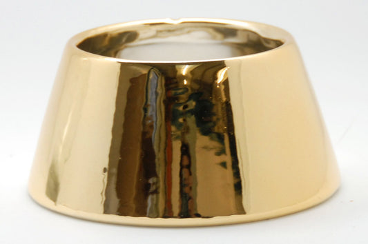 120mm- Porzellan Sockel gold DIY-Schneekugel - Schneekugelhaus