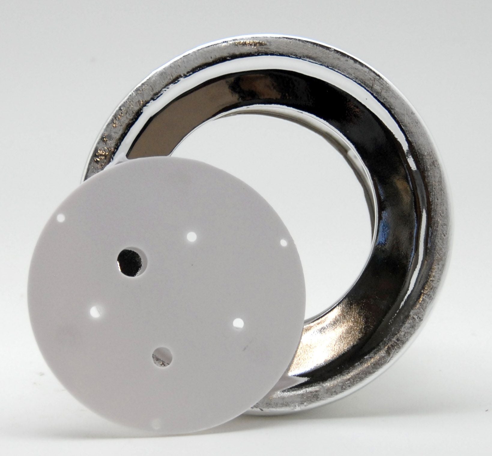 120mm- Porzellan Sockel silber DIY-Schneekugel - Schneekugelhaus