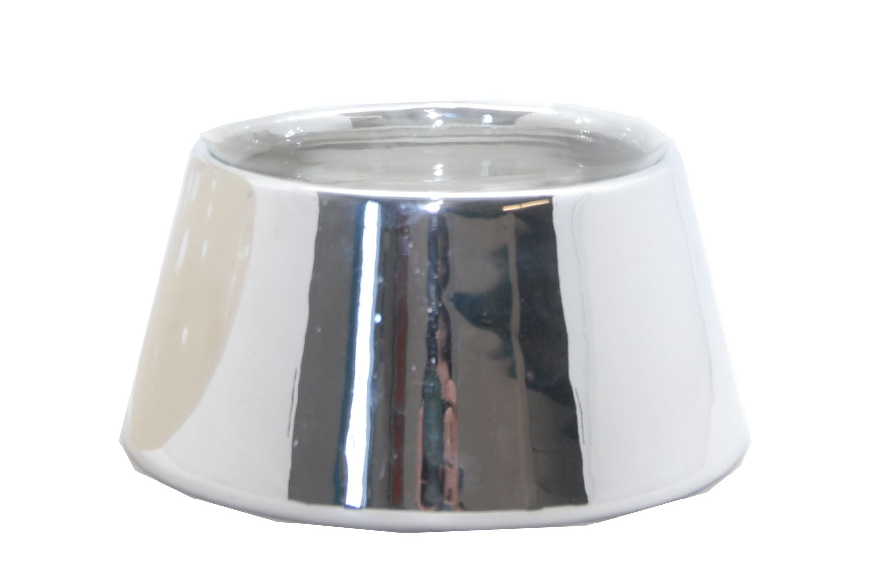 120mm- Porzellan Sockel silber DIY-Schneekugel - Schneekugelhaus