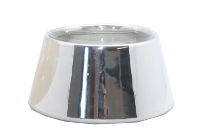 120mm- Porzellan Sockel silber DIY-Schneekugel - Schneekugelhaus