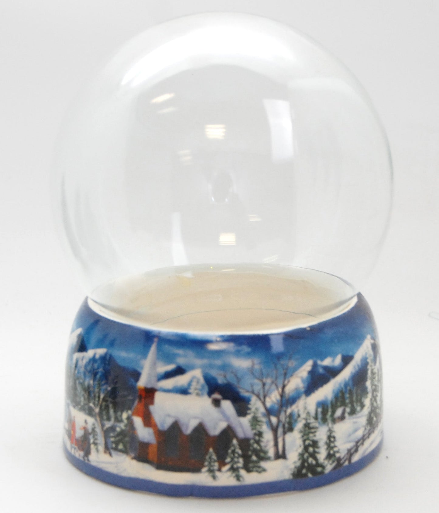 150mm DIY Schneekugelset Winter hell mit Spieluhr Winter Wonderland - Schneekugelhaus