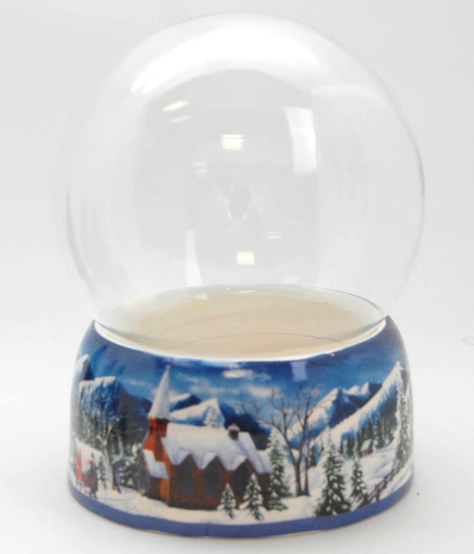 150mm DIY Schneekugelset Winter hell mit Spieluhr Winter Wonderland - Schneekugelhaus