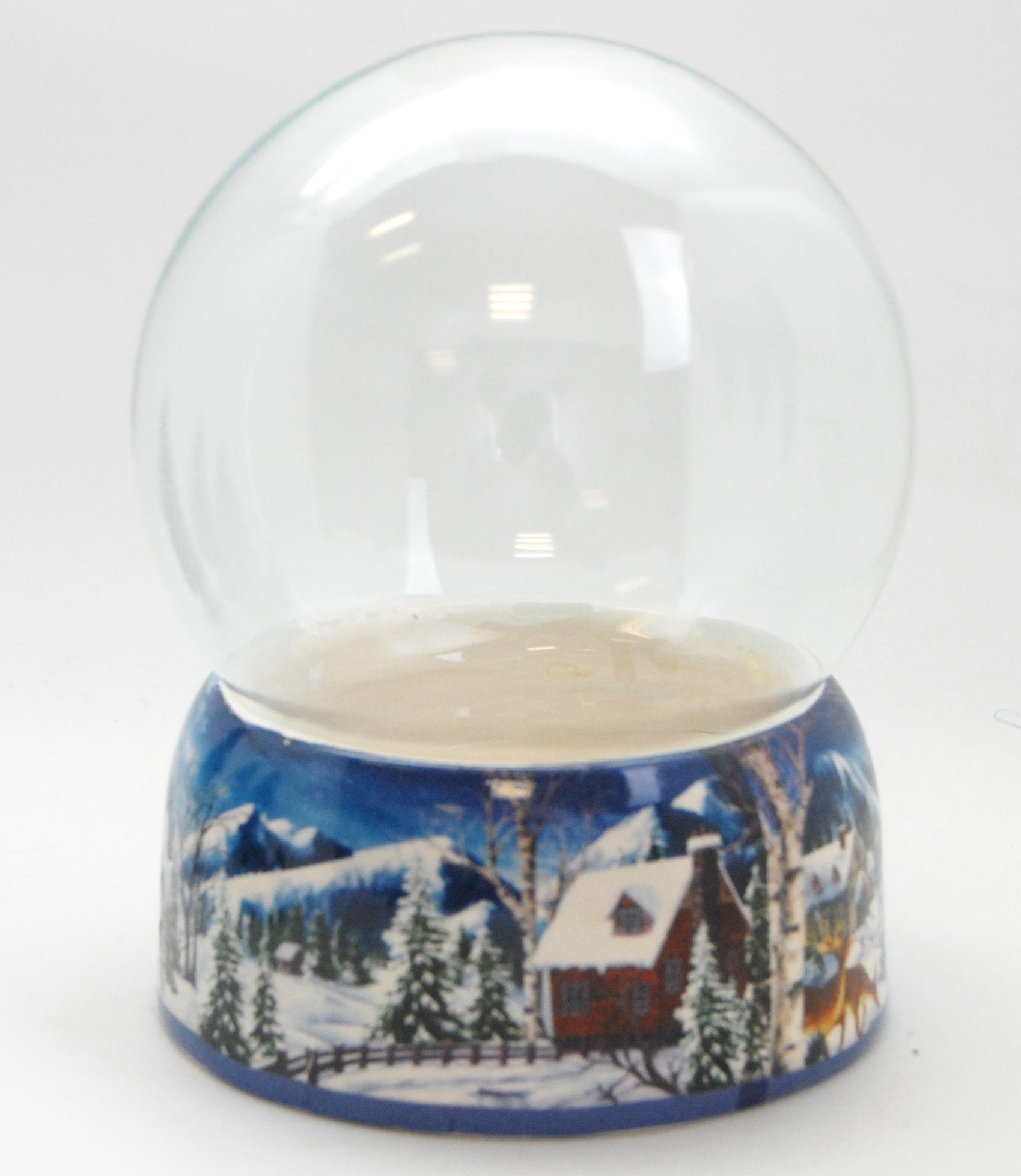 150mm DIY Schneekugelset Winter hell mit Spieluhr Winter Wonderland - Schneekugelhaus