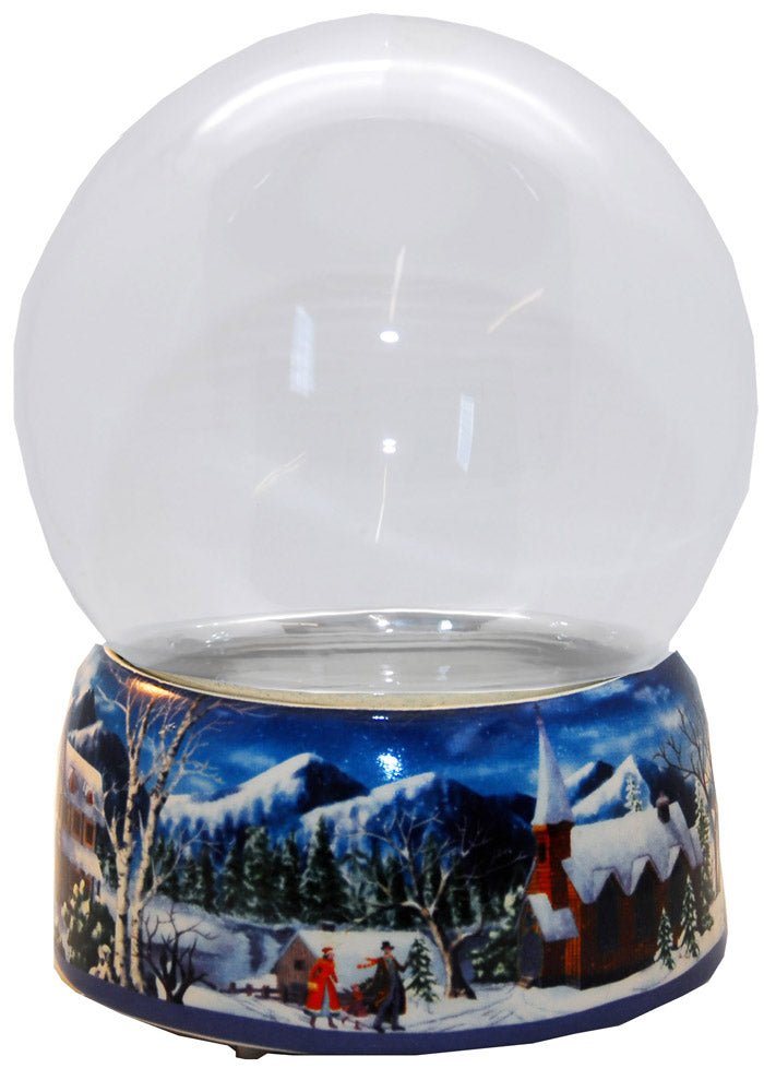 150mm DIY Schneekugelset Winter hell mit Spieluhr Winter Wonderland - Schneekugelhaus