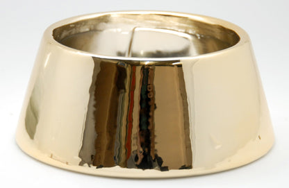 150mm- Porzellan Sockel gold DIY-Schneekugel - Schneekugelhaus