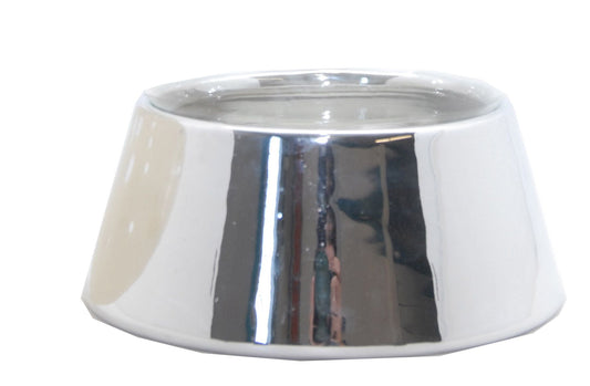 150mm- Porzellan Sockel silber DIY-Schneekugel - Schneekugelhaus