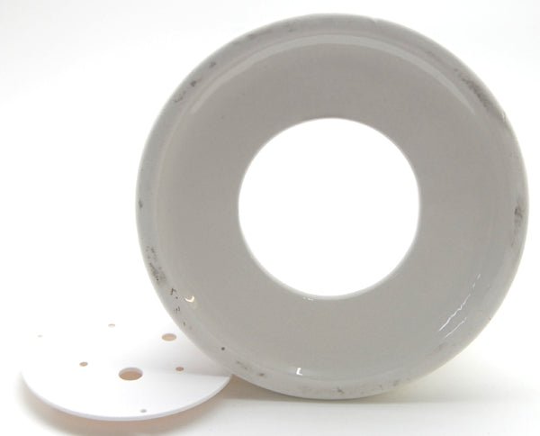 150mm- Porzellan Sockel weiß DIY-Schneekugel - Schneekugelhaus