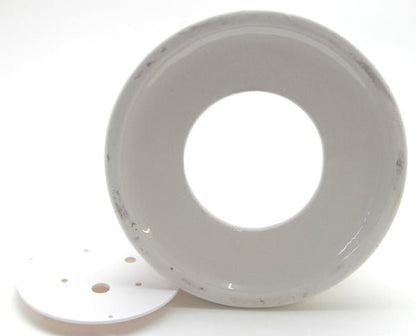 150mm- Porzellan Sockel weiß DIY-Schneekugel - Schneekugelhaus