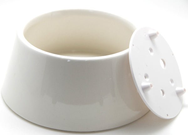 150mm- Porzellan Sockel weiß DIY-Schneekugel - Schneekugelhaus