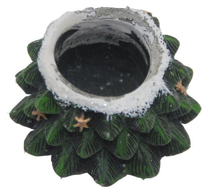 45mm Sockel mit Tannenbaum-Struktur für DIY-Schneekugel - Schneekugelhaus