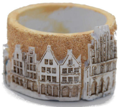 65mm Sockel mit Motiven aus Münster für DIY-Schneekugel - Schneekugelhaus