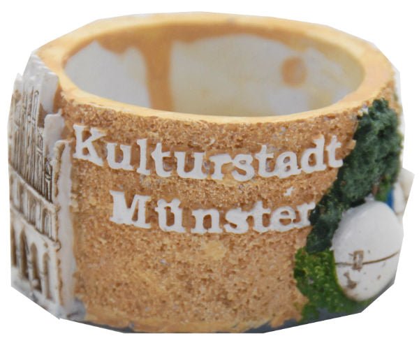 65mm Sockel mit Motiven aus Münster für DIY-Schneekugel - Schneekugelhaus