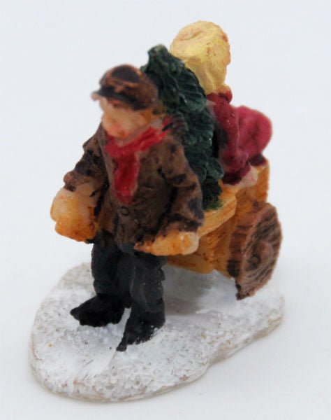 Bastel-Figur 2 Kinder mit Schubkarre für DIY Schneekugel - Schneekugelhaus