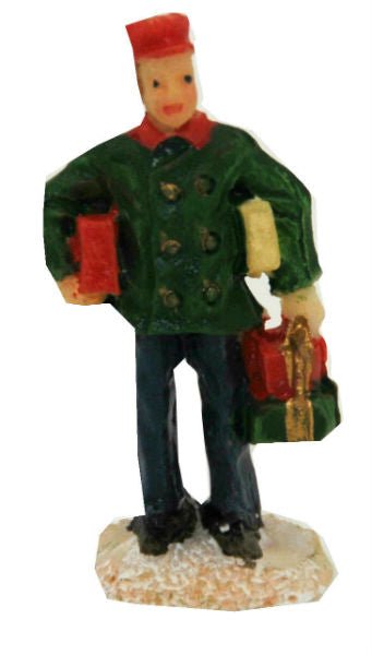 Bastel-Figur Bote mit Geschenken für DIY Schneekugel - Schneekugelhaus