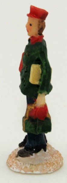 Bastel-Figur Bote mit Geschenken für DIY Schneekugel - Schneekugelhaus