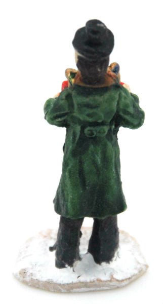 Bastel-Figur Butler mit Geschenken für DIY Schneekugel - Schneekugelhaus