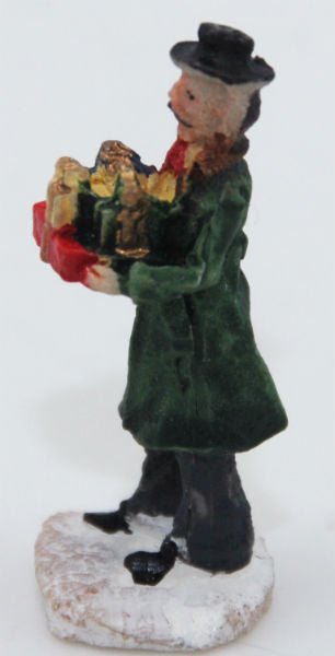 Bastel-Figur Butler mit Geschenken für DIY Schneekugel - Schneekugelhaus