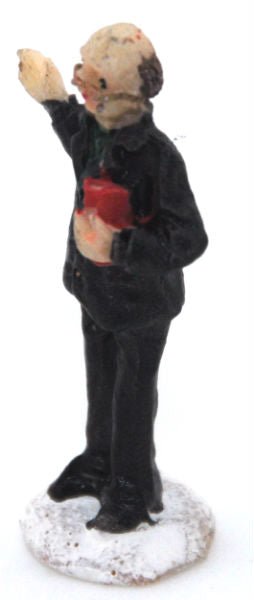 Bastel-Figur Gelehrter mit Buch für DIY Schneekugel - Schneekugelhaus