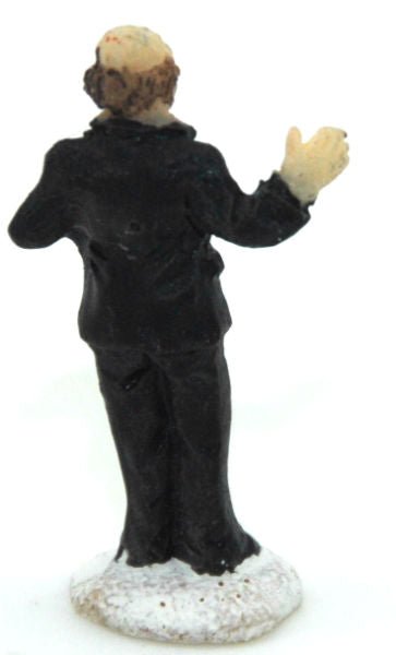 Bastel-Figur Gelehrter mit Buch für DIY Schneekugel - Schneekugelhaus