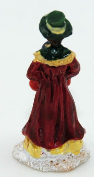 Bastel-Figur Mutter mit Kind und Geschenk für DIY Schneekugel - Schneekugelhaus